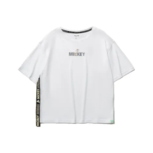LiNing x Disney Mickey Collection Training Collection T-Shirt Женская Стандартная Белая