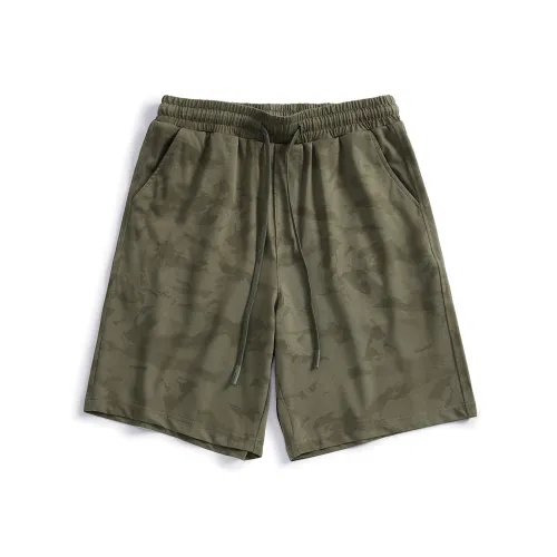 Hansca Trendy Versatile Свободный крой Карго шорты Мужские Армейский зеленый