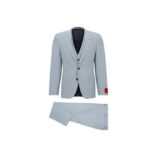 Hugo Boss SS23 Бизнес-костюм Мужской Светло-Синий