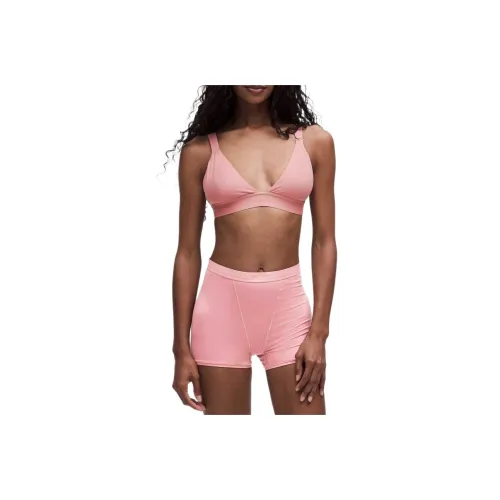 lululemon Бюстгальтер из Стретч-Коттона Женские Розовый