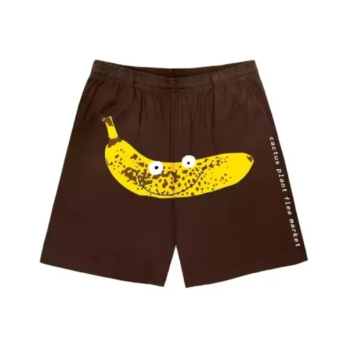 Cactus Plant Flea Market CPFM Collaboration X Erewhon Co Branded SERIES Коричневый Унисекс Повседневные шорты