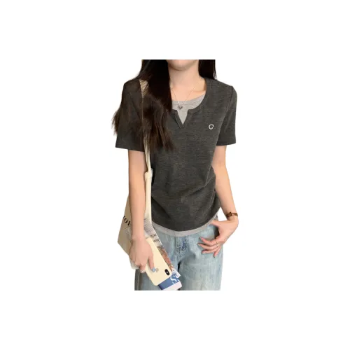 The Temptation Of The Muse T-Shirt Женская Серого цвета