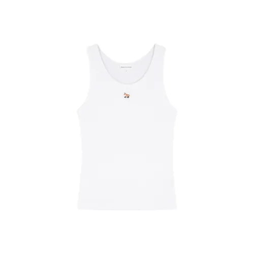 Maison Kitsune BABY FOX series SS24 Майка Женская Белая