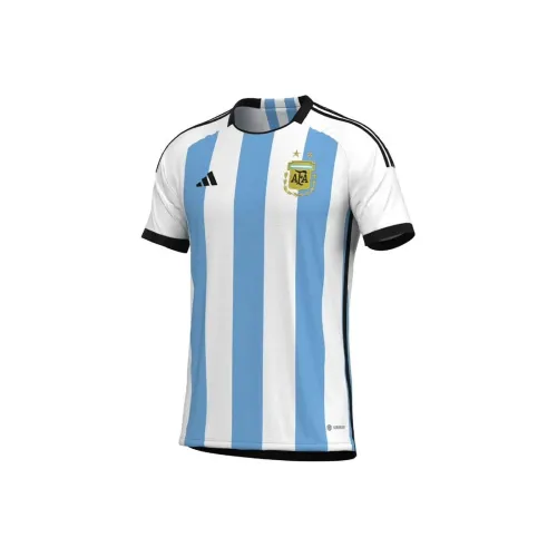 Adidas Argentina Футбол Джерси Мужской Синий Белый
