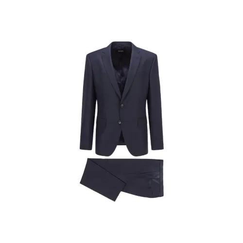 Hugo Boss Бизнес-костюм мужской темно-синий