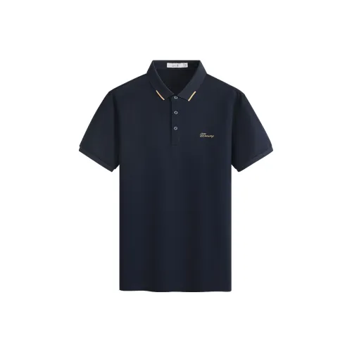 Поло Dance with Wolves Мужское Темно-синий