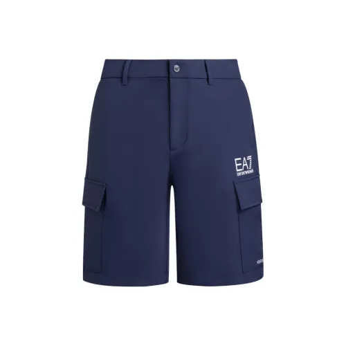 EMPORIO ARMANI EA7 Повседневные шорты Мужские Темно-синие