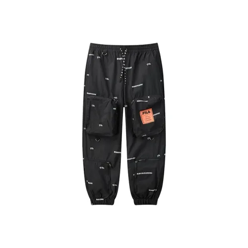 FILA MIHARA YASUHIRO Collaboration Collection Глубокий черный Мужские спортивные брюки