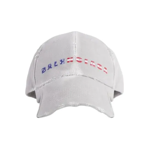 Balenciaga Cotton Twill Polyester Baseball Caps Men's White Balenciaga Хлопок Саржа Полиэстер Бейсболки Мужские Белые