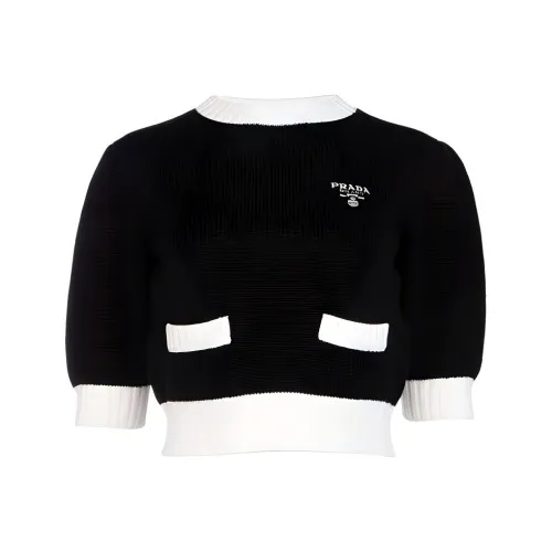 PRADA Черные Женские Короткие Топы