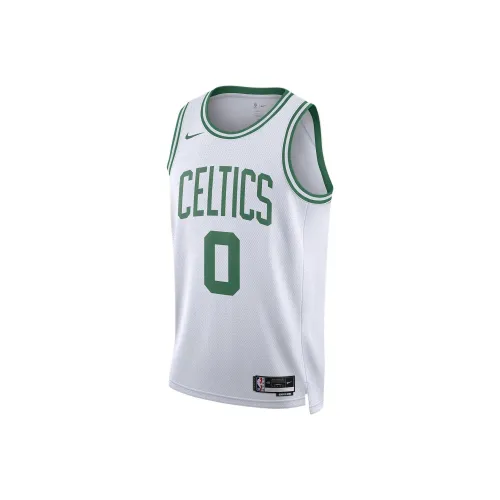 Nike Swingman Баскетбольная Джерси Унисекс Белая Зеленая