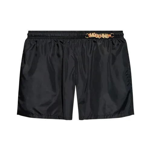 MOSCHINO SS25 Плавательные шорты Мужские Черные