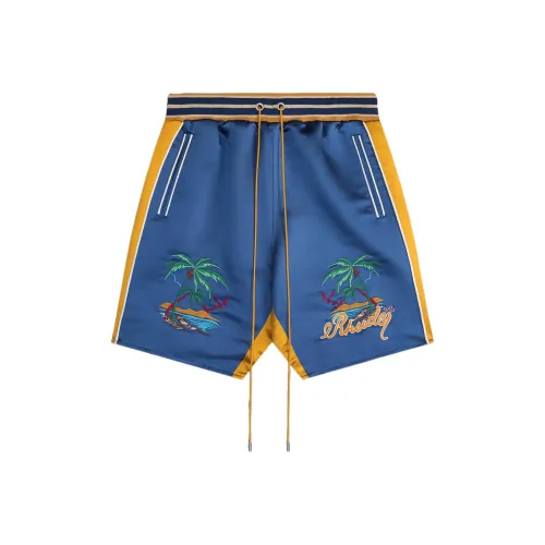 RHUDE Повседневные шорты Мужские Морской синий