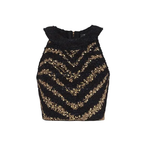 BALMAIN Черные Женские Майки