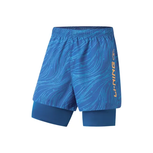 LINING Swimming Series Пляжные шорты Мужские Темно-сапфировый