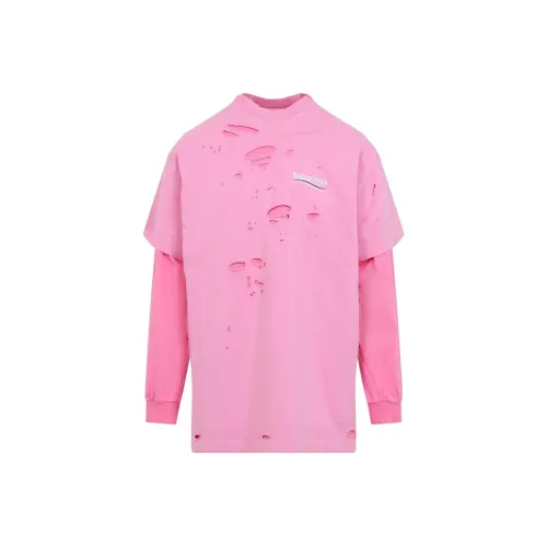 Balenciaga Розовые Мужские T-рубашки