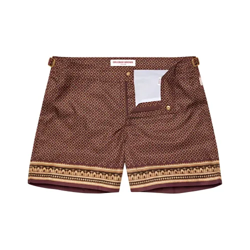 Orlebar Brown Пляжные шорты Мужские Медно-красные