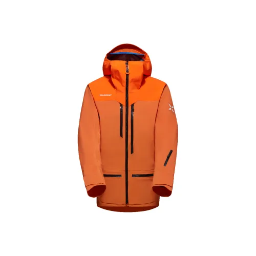 MAMMUT EIGER SKI Топ Мужской Пыль Апельсин Ярко-оранжевый Многоцветный