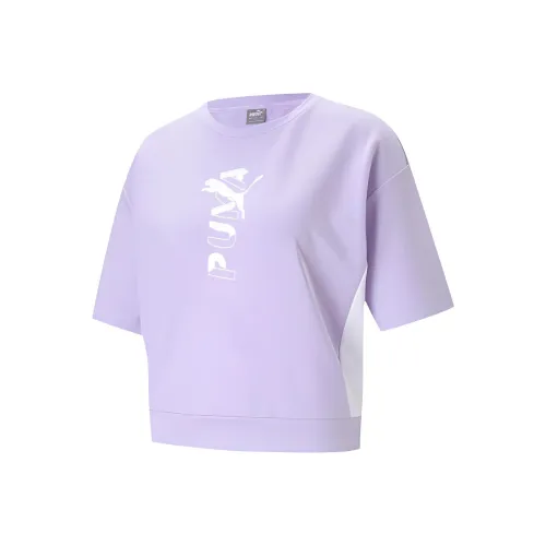 PUMA Светло-лавандовый Женские Короткие Топы