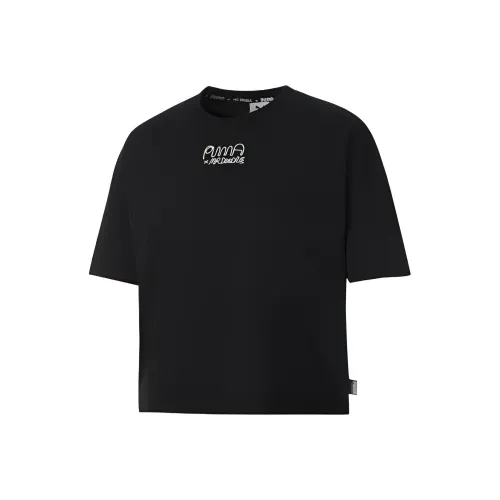 PUMA Черные Женские Короткие Топы