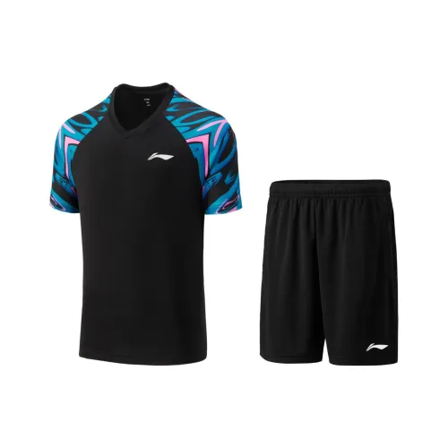 Подкладка Badminton series Бадминтон Джерси Набор Унисекс Черный