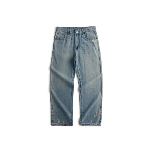 JIELNSELN H2 NB074 Светло-синий Унисекс Джинсы