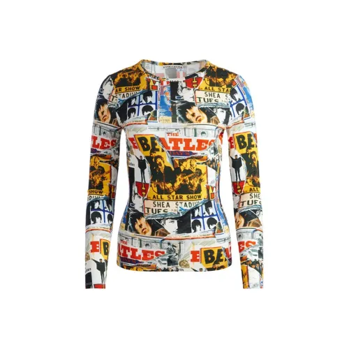 ALICE+OLIVIA x Beatles T-Shirt Женская Многоцветная