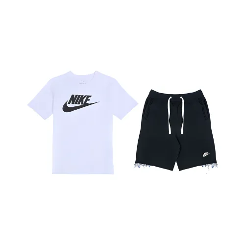 Nike Белый+Черный Мужская Повседневная Спортивная Одежда