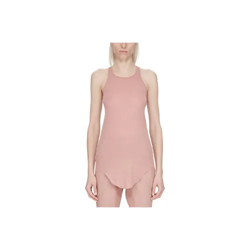 RICK OWENS Серо-розовые Женские Майки
