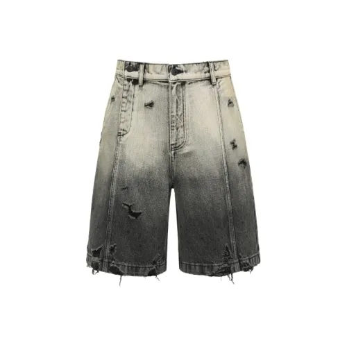 Feng Chen Wang Джинсовые шорты Унисекс Черный