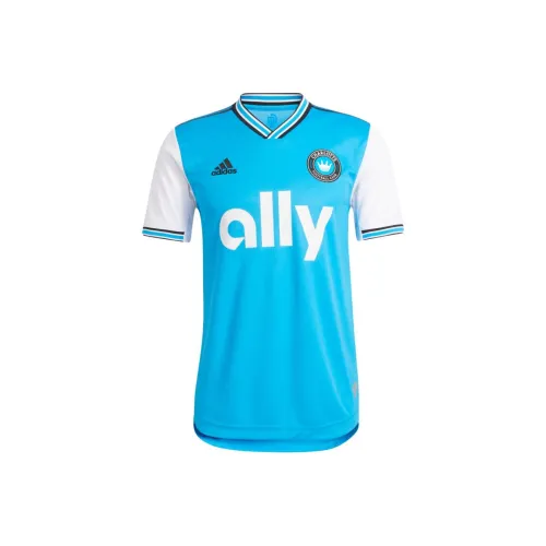 Adidas Blue Men's Football Jersey Adidas Синий Мужской Футбольный Джерси