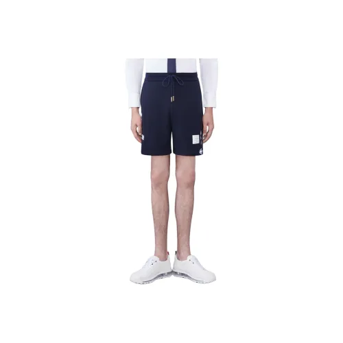 THOM BROWNE Темно-синие мужские повседневные шорты