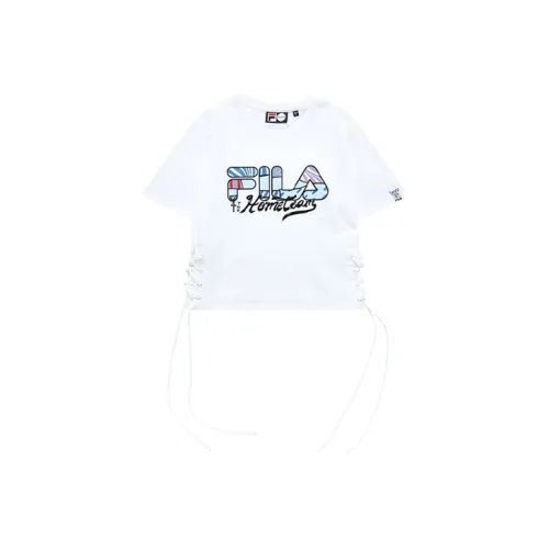 FILA FUSION Стандартный белый Женские короткие топы