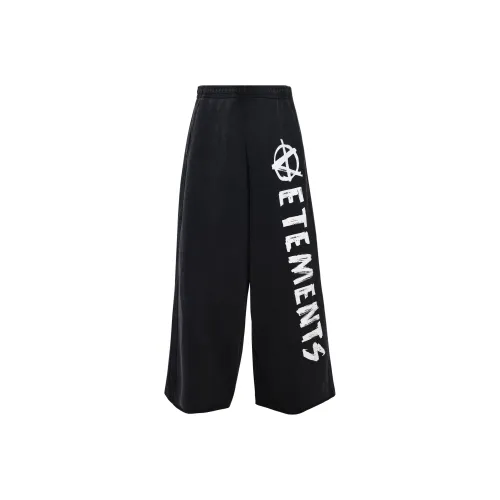 Vetements Черные Мужские Повседневные Штаны