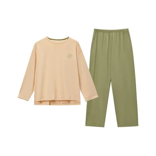 Skechers Pajama Комплект Женский Светлый Абрикос