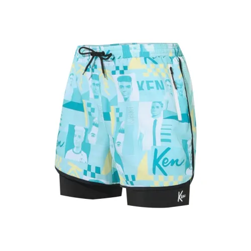 Барби Плавательные шорты Мужские Синие с принтом