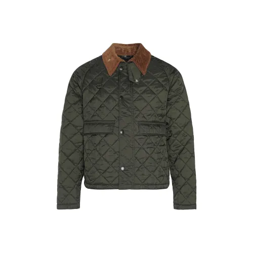 BARBOUR Хлопковый пуховик Мужской Зеленый