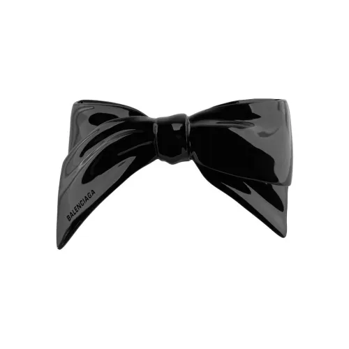 Balenciaga Заколки для волос из нержавеющей стали женские черные