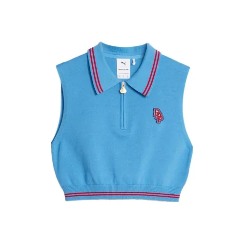 PUMA X DAPPER DAN Co Брендированная Серия Синие Женские Майки