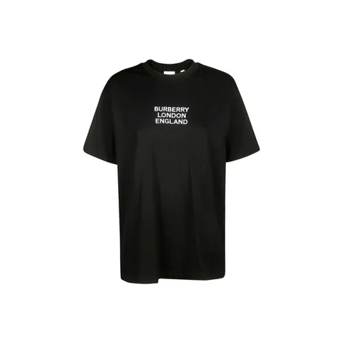 Burberry Стандартная T-рубашка Женская Черная