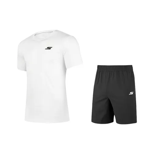 Skechers Одежда Sets Bright White/019 Мужская Повседневная Спортивная Одежда