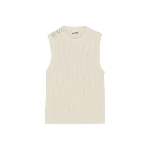 GANNI Белые Женские Майки