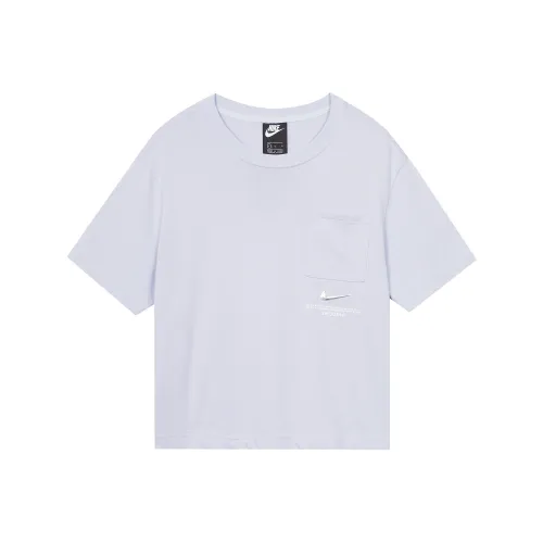 NIKE Фиолетовый Женские Короткие Топы