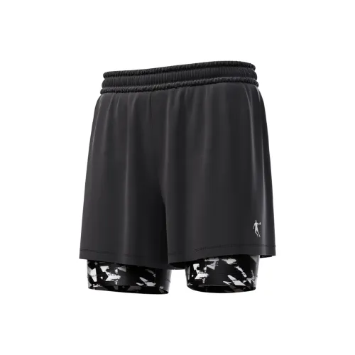 QIAODAN Профессиональный Тренировки Гонки Плавание Шорты Мужской Черный