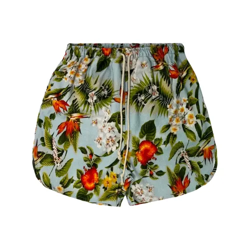 JUNGLE GURL Шнур Прямой крой Повседневные шорты Унисекс Синий