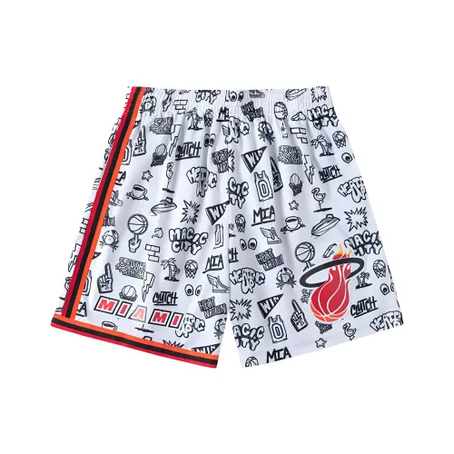 MITCHELL NESS Баскетбольные шорты Мужские Белые