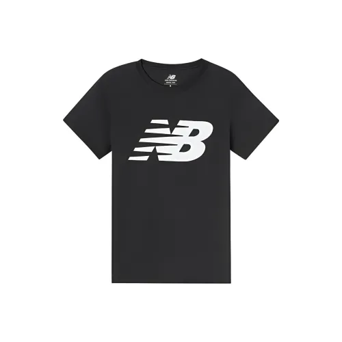 New Balance совместный бренд Комплект с рукавом T-рубашка Женская Черная