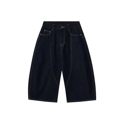 A3G4 Джинсовый синий Унисекс Джинсовые шорты