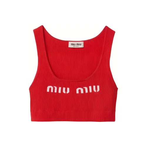 MIU MIU Красный Женские Майки