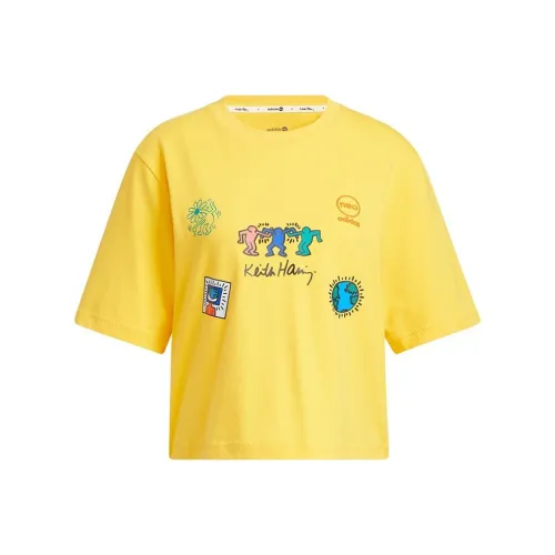 ADIDAS NEO Желтые Женские Короткие Топы